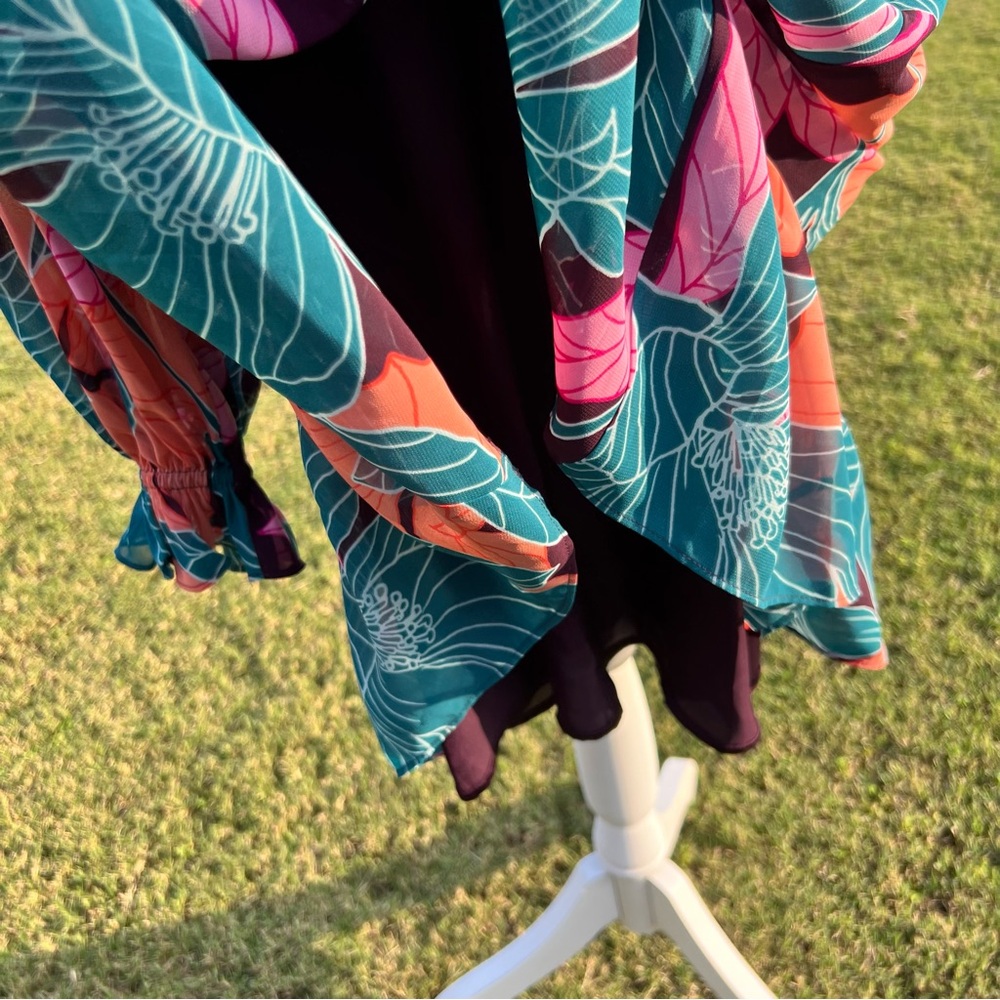 Trina Turk Rhapsodic Floral Print Women's Dress - Picture 7 of 12